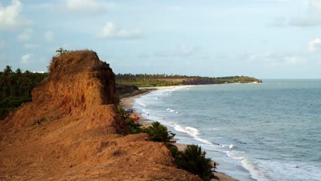 Hermosa-Playa-Tropical-Llamada-Sun-Beach-Cerca-De-Joao-Pessoa,-Brasil
