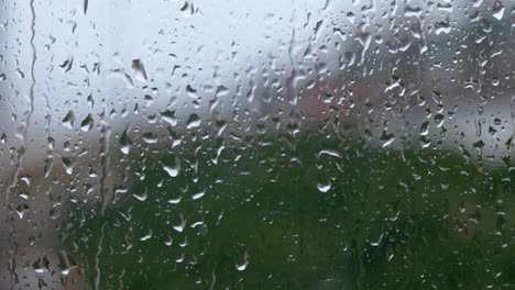 Regen-Auf-Ein-Fenster,-Regentropfen-Auf-Das-Fenster