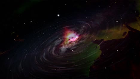 Animaciones,-Planetas-Y-Nebulosas-En-El-Espacio