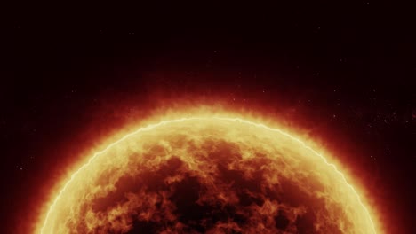 Animierte-Textur-Der-Sonne-Im-Weltraumuniversum