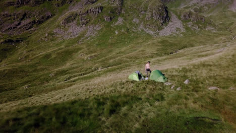 Tent-site-on-Helvellyn-mountain-in-the-Lake-District