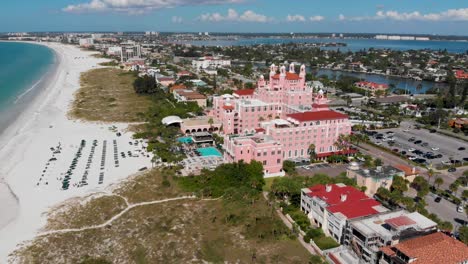 4K-Drone-Video-of-Beautiful-Don-CeSar-Hotel-on-Gulf-of-Mexico-in-St