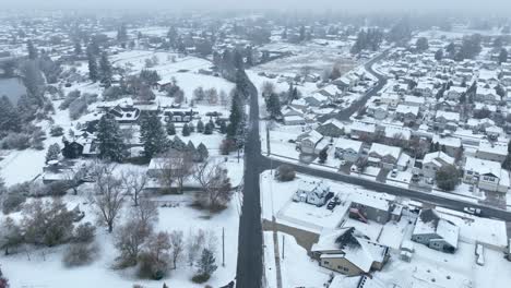 View-of-Spokane,-Washington-after-a-blizzard