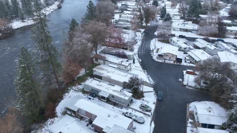 Aerial-view-of-a-mobile-home-park-overlooking-the-Spokane-River