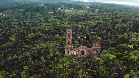 HIGH-ORBIT-OF-SAN-JUAN-QUEMADO-DESTROYED-CHURCH-RUINS-IN-PARICUTIN-VOLCANO
