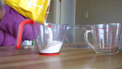 Pouring-Flower-for-Baking---Homemade-Preparation-in-Slow-Motion