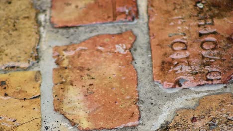 Rain-On-Old-Chicago-Brick-Close-Up-Day