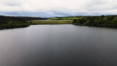 Aerial-view-of-reservoir---4k