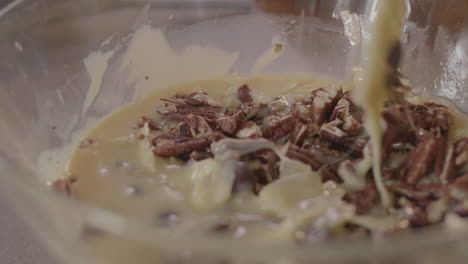 adding-pecans-to-a-pie-or-cake-batter