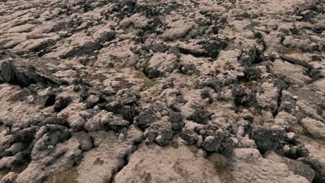 Slow-closeup-above-lava-fields-covered-in-moss