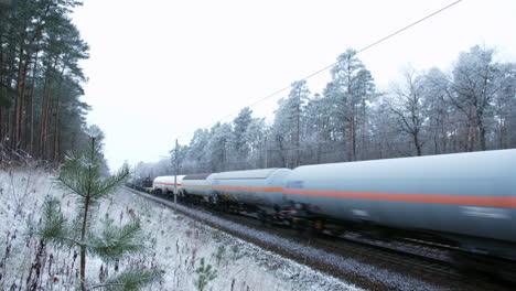 Long-Freight-Train-with-Containers-during-Cold-Winter-Season-in-Germany