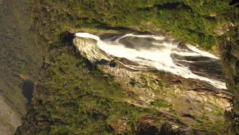 Icon-of-Milford-Sound---Lady-Bowen-Falls,-vertical-video