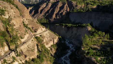 Luftaufnahme-Von-Rakaposhi-Vom-Karakaram-Highway-Während-Der-Ausfallzeit