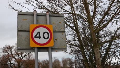 40-mph-within-Whittington,-Oswestry,-United-Kingdom
