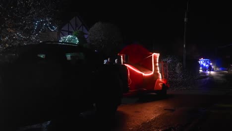 Festive-Hope-Tractor-Run,-Horseman's-Green,-Whitchurch,-United-Kingdom