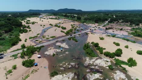 Drone-video-of-the-popular-swimming-area-called-the-Slab-in-Kingland-Texas