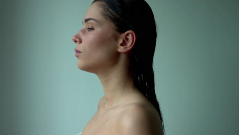 Profile-of-a-young-Caucasian-woman