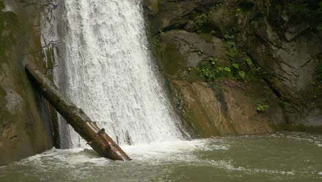 Marvelous-Pruncea-Waterfall-Stream-Captured-in-Slow-Motion,-Full-HD