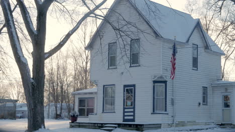 Casa-Rural-Americana-En-Invierno