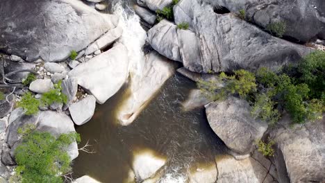 Aerial-Over-Swimming-Hole-At-Emerald-Creek-Falls