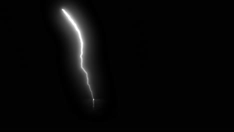 Glowy-lightning-effect-hitting-the-ground-with-black-background
