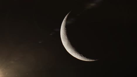 Mond--Und-Sonnenbewegung,-Nachthintergrund