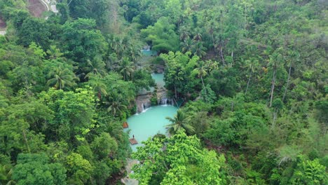 Cascadas-De-Agua-Azul,-Selva-Tropical-Verde