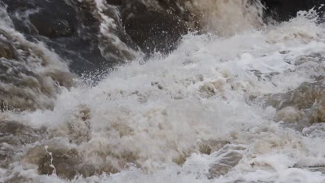 Fish-attempting-to-jump-up-a-waterfall-on-Big-Sioux-River---Sioux-Fall-SD