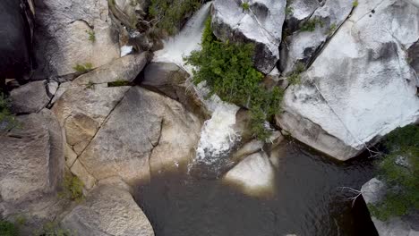 Aerial-Pedestal-Up-View-Of-Emerald-Creek-Falls