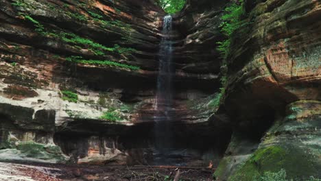 Long-Dripping-Waterfall-Down-Rocky-Beautiful-Cliff