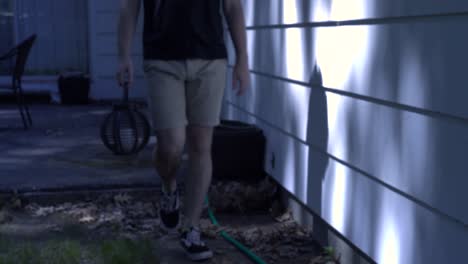 Spooky-clip-of-a-man-walking-in-the-evening