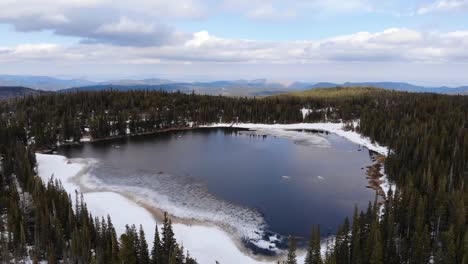 Aerial-view-of-the-Grand-Lake-of-the-Estes-Park-in-Colorado