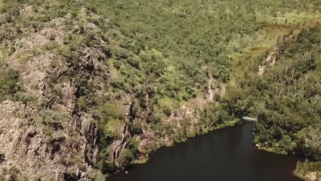 Drone-flying-over-gorge-in-Darwin