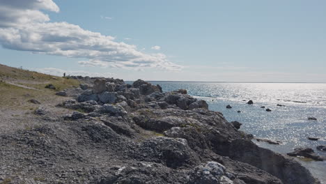 Dramatic-Raukfield-coastline-of-Gotland-on-a-sunny-day