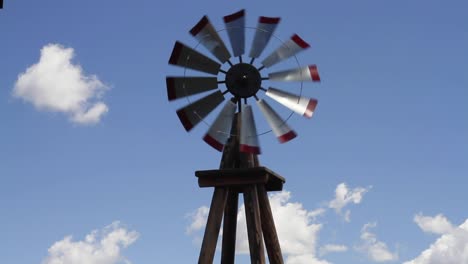 Tilt-up-from-base-to-blades-of-a-traditional-farm-windmill