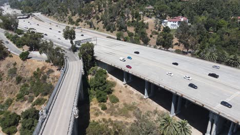 Aerial-Los-Angeles-Freeway-Traffic