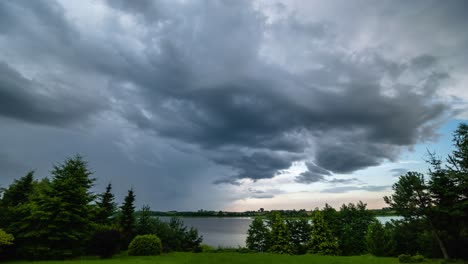 Time-Lapse.-Storm-Clouds-Over-Lake