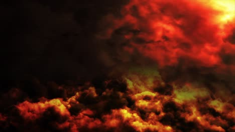 Sonnenuntergang-Orange-Oder-Gelber-Wolkenhintergrund,-Zeitraffer