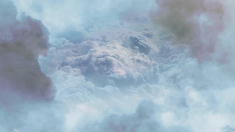 Nube-Cumulonimbus-Con-Vuelo-En-Bucle-A-Través-De-Las-Nubes