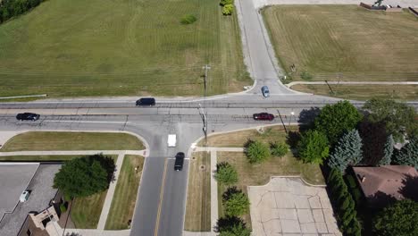 A-not-so-busy-intersection-shown-from-above