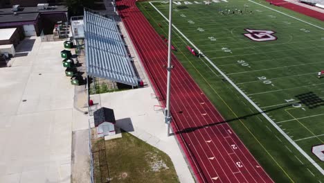 Drone-over-a-football-field-in-Michigan