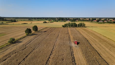 Flypast-of-large-scale-northern-european-farming-in-Poland-during-the-barley-harvest