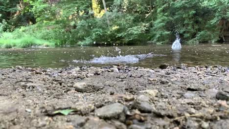Throwing-rocks-into-a-stream-of-moving-water