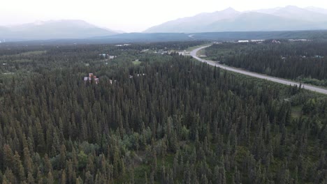 Bosque-De-Alaska-Con-Río-Y-Paisaje