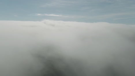Luftflug-Durch-Sich-Bewegende-Wolken,-Die-Grüne-Grasebenen-Und-Wälder-Auf-Der-Magdalenen-Insel-Enthüllen