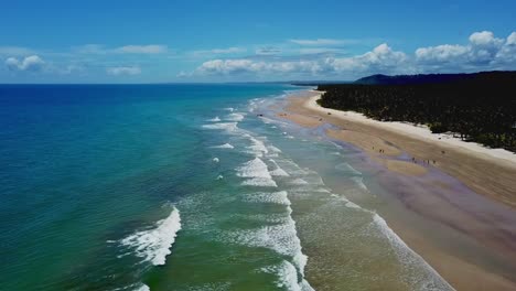 Schöne-Seelandschaft-Am-Sargi-Beach-In-Bahia,-Brasilien