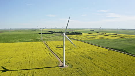 Alternative-Energieoption.-Windturbinen-In-Saskatchewan,-Kanada