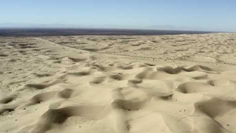 Imperiale-Sanddünen,-Weite-Wüste-In-Südkalifornien,-Luftaufnahme