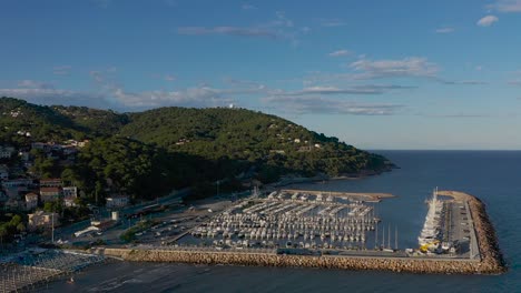 drone-shot-revealing-the-ligurian-coast-and-a-port