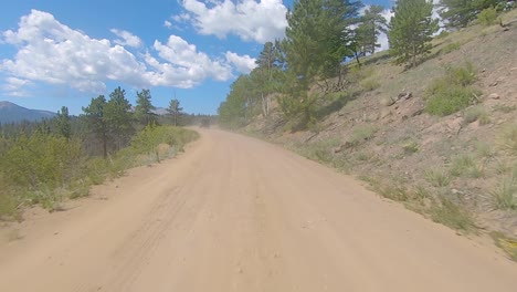 POV-driving-up-a-off-road-mountain-pass-in-the-Rocky-Mountains-of-Colorado